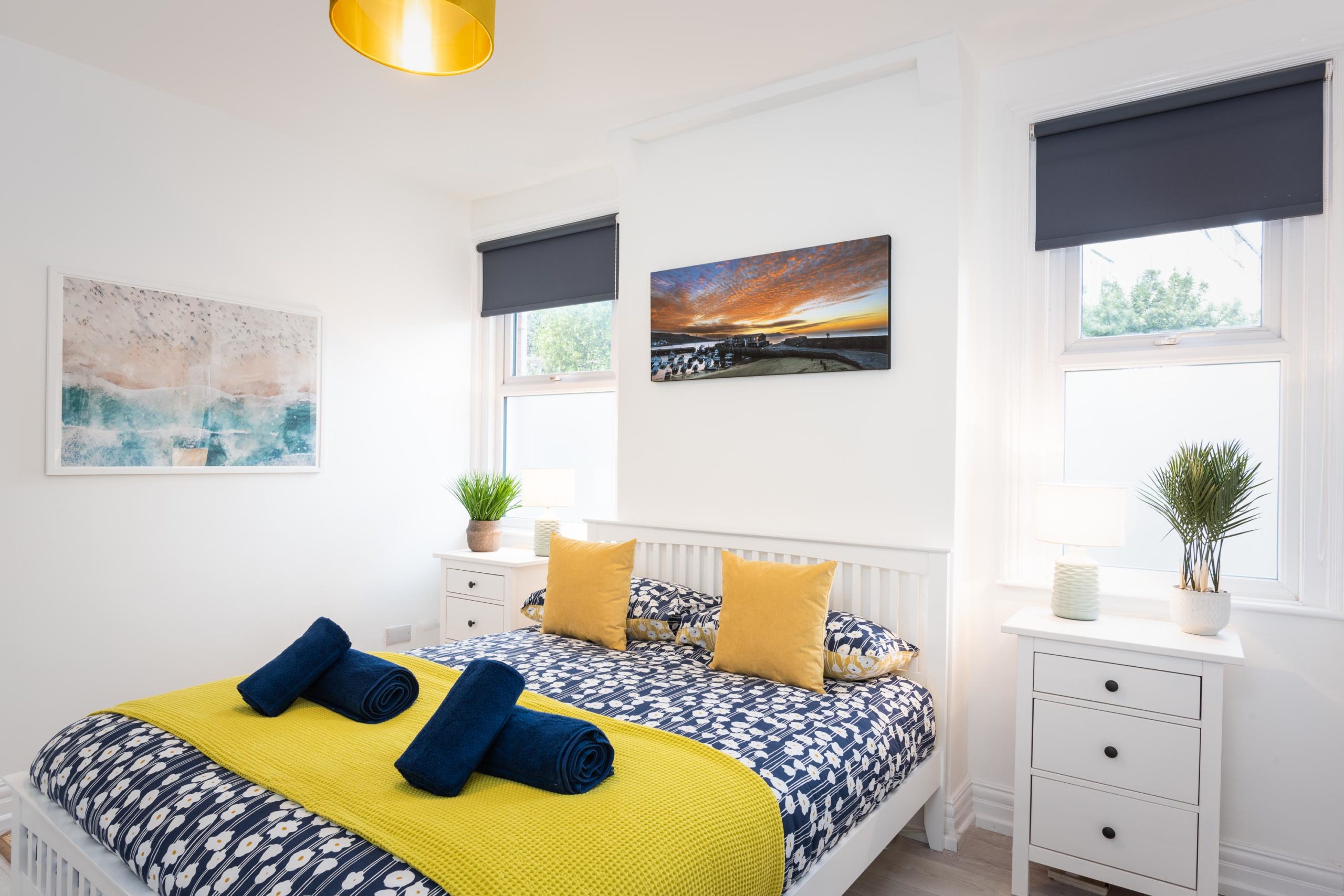 Master bedroom of self-catered holiday accomodation in lyme regis, provided by Jurassic Properties