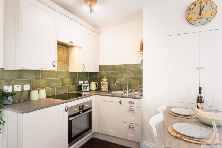 character holiday cottage kitchen in lyme regis by Jurassic Properties