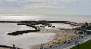 lyme regis cobb harbour in dorset