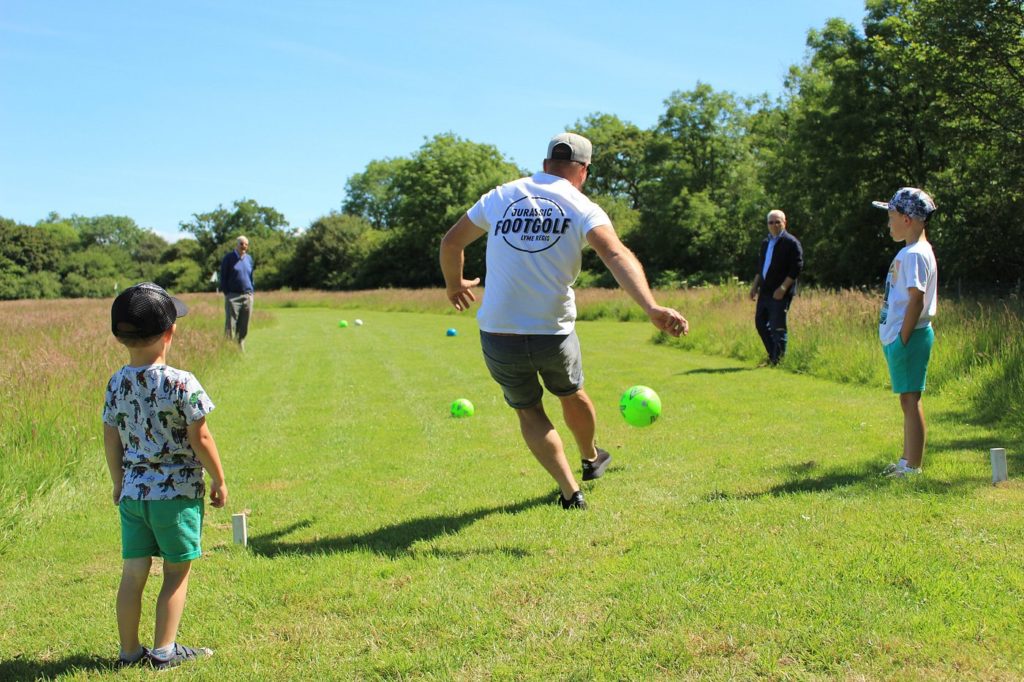 jurassic golf for kids activity in lyme regis